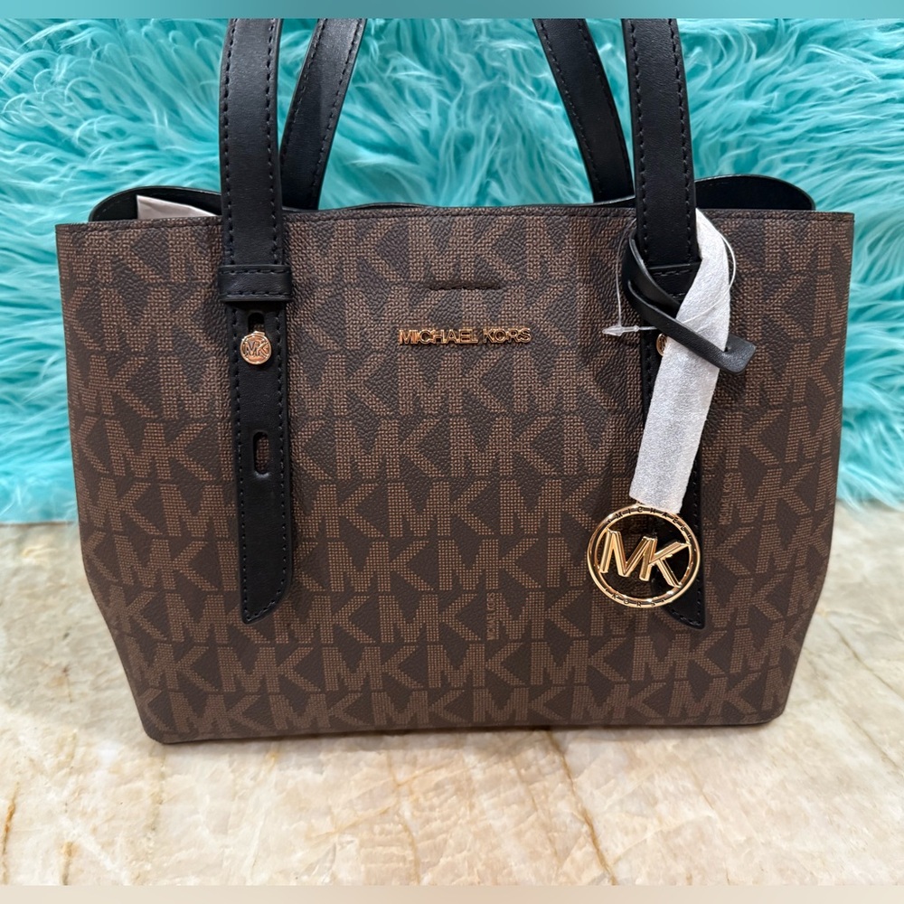 MICHAEL MICHAEL KORS Mel Small Logo Tote Bag - Leather